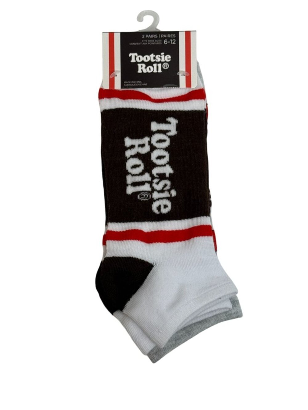 Tootsie Roll 2 Pair Low Cut Socks Women's Size 6-12 NWT